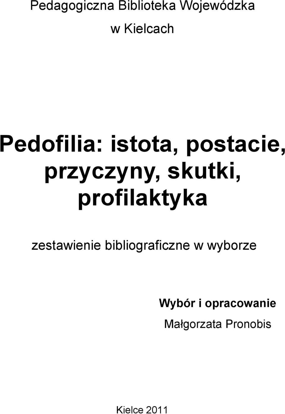 profilaktyka zestawienie bibliograficzne w