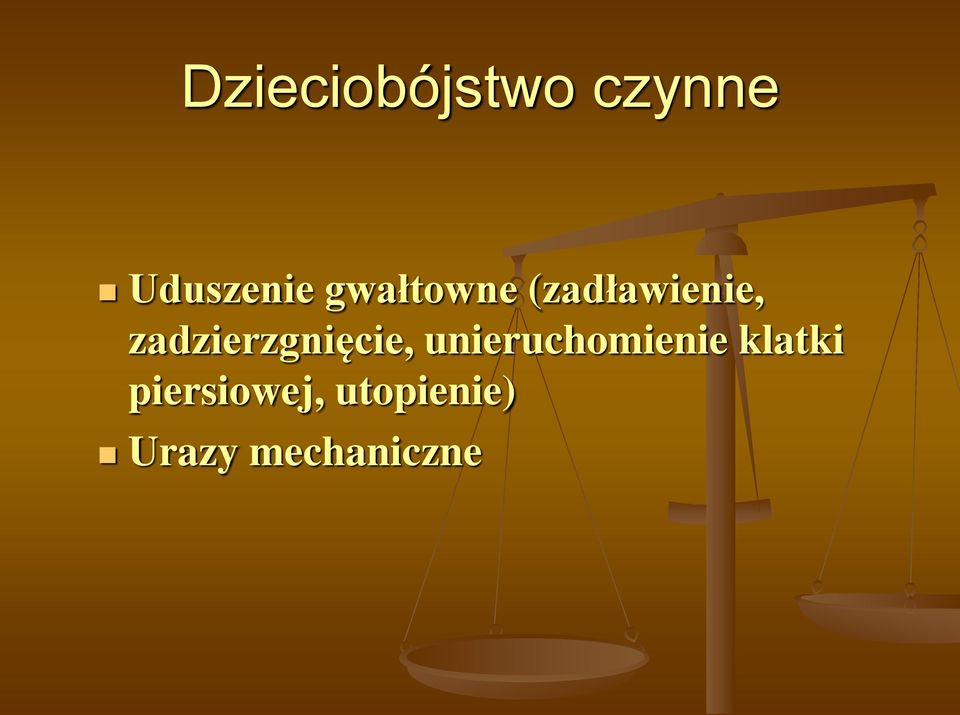 zadzierzgnięcie, unieruchomienie