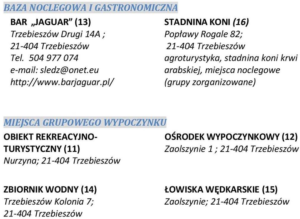 pl/ STADNINA KONI (16) Popławy Rogale 82; 21-404 Trzebieszów agroturystyka, stadnina koni krwi arabskiej, miejsca noclegowe (grupy