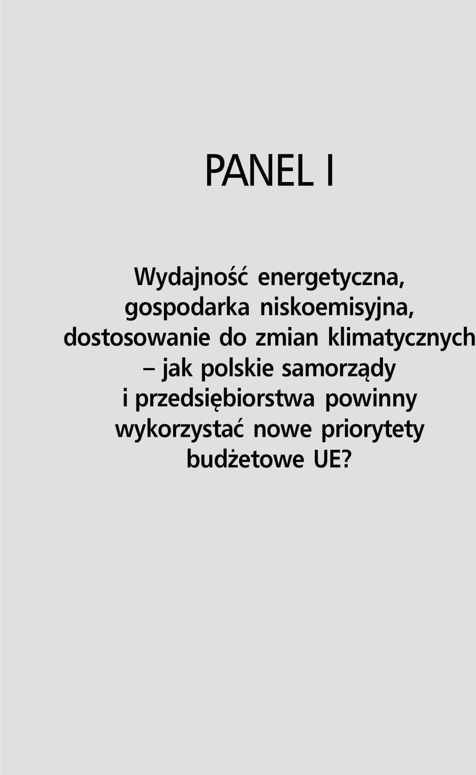 klimatycznych jak polskie samorządy i