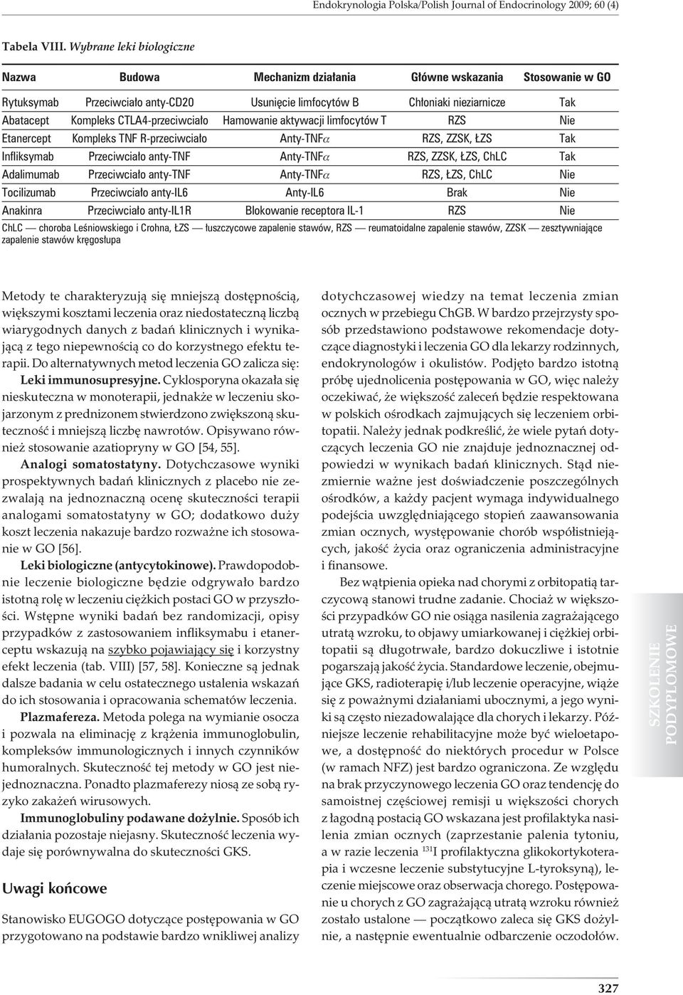 CTLA4-przeciwciało Hamowanie aktywacji limfocytów T RZS Nie Etanercept Kompleks TNF R-przeciwciało Anty-TNFa RZS, ZZSK, ŁZS Tak Infliksymab Przeciwciało anty-tnf Anty-TNFa RZS, ZZSK, ŁZS, ChLC Tak