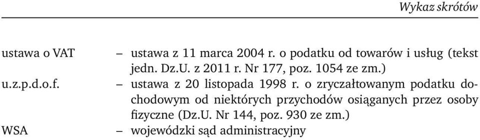 ) ustawa z 20 listopada 1998 r.