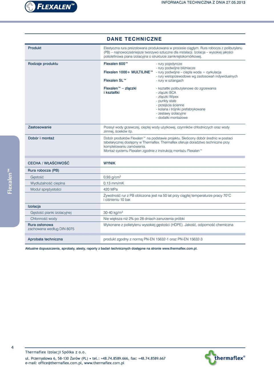 Rodzaje produktu Flexalen 600 - rury pojedyncze - rury podwójne bliźniacze Flexalen 1000+ MULTILINE - rury podwójne ciepła woda + cyrkulacja - rury wieloprzewodowe wg zastosowań indywidualnych