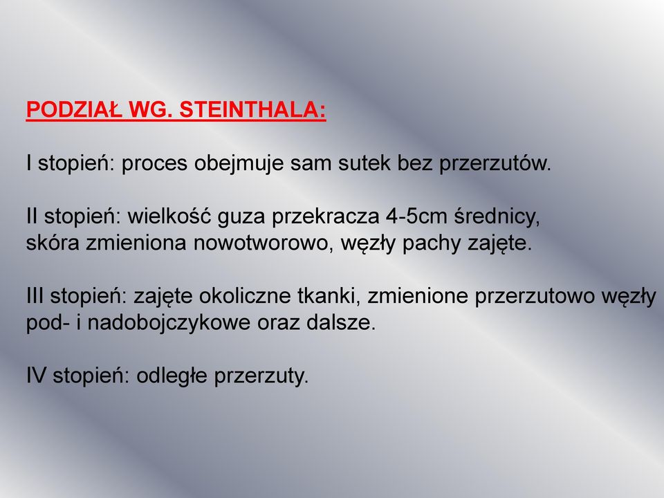 nowotworowo, węzły pachy zajęte.