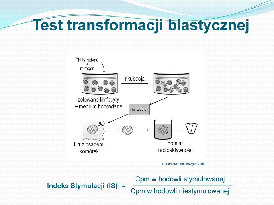 Stymulacji (IS) = Cpm w hodowli