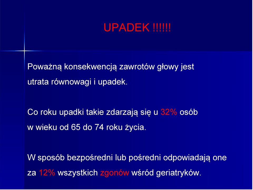 równowagi i upadek.