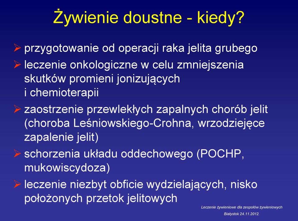 promieni jonizujących i chemioterapii zaostrzenie przewlekłych zapalnych chorób jelit (choroba