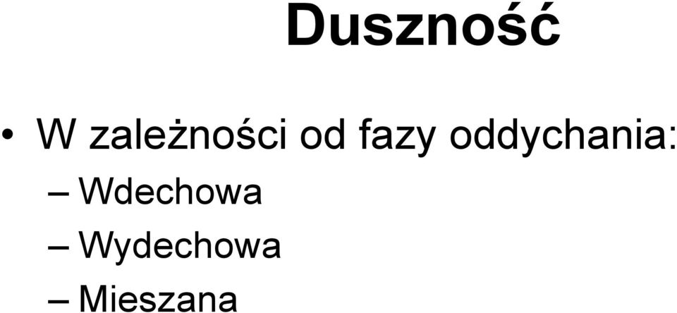 fazy oddychania: