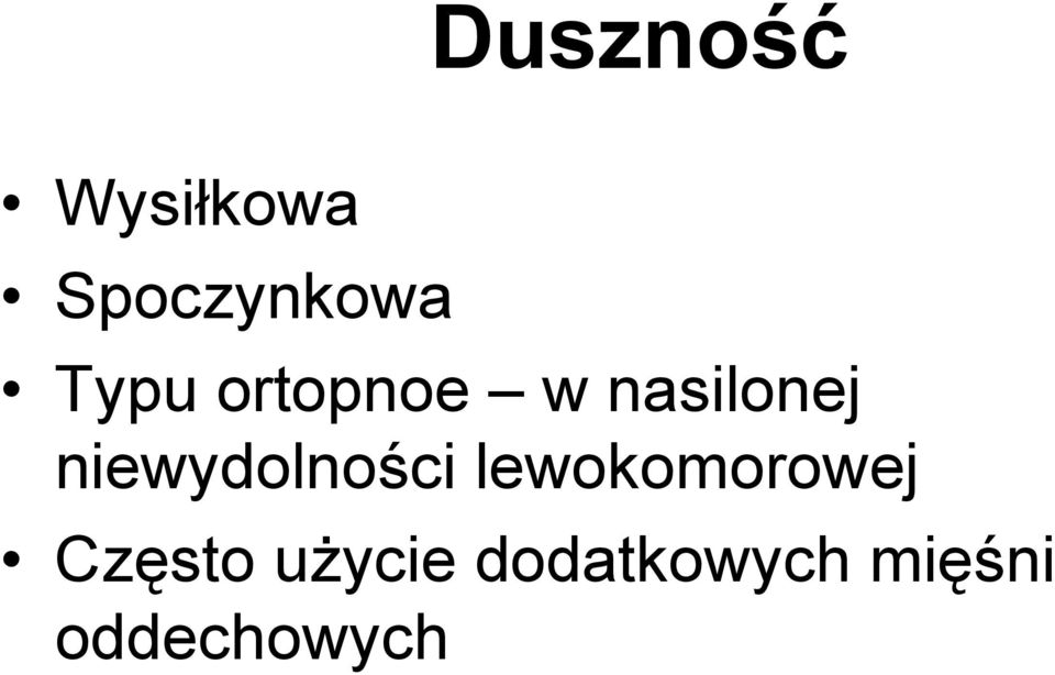 niewydolności lewokomorowej