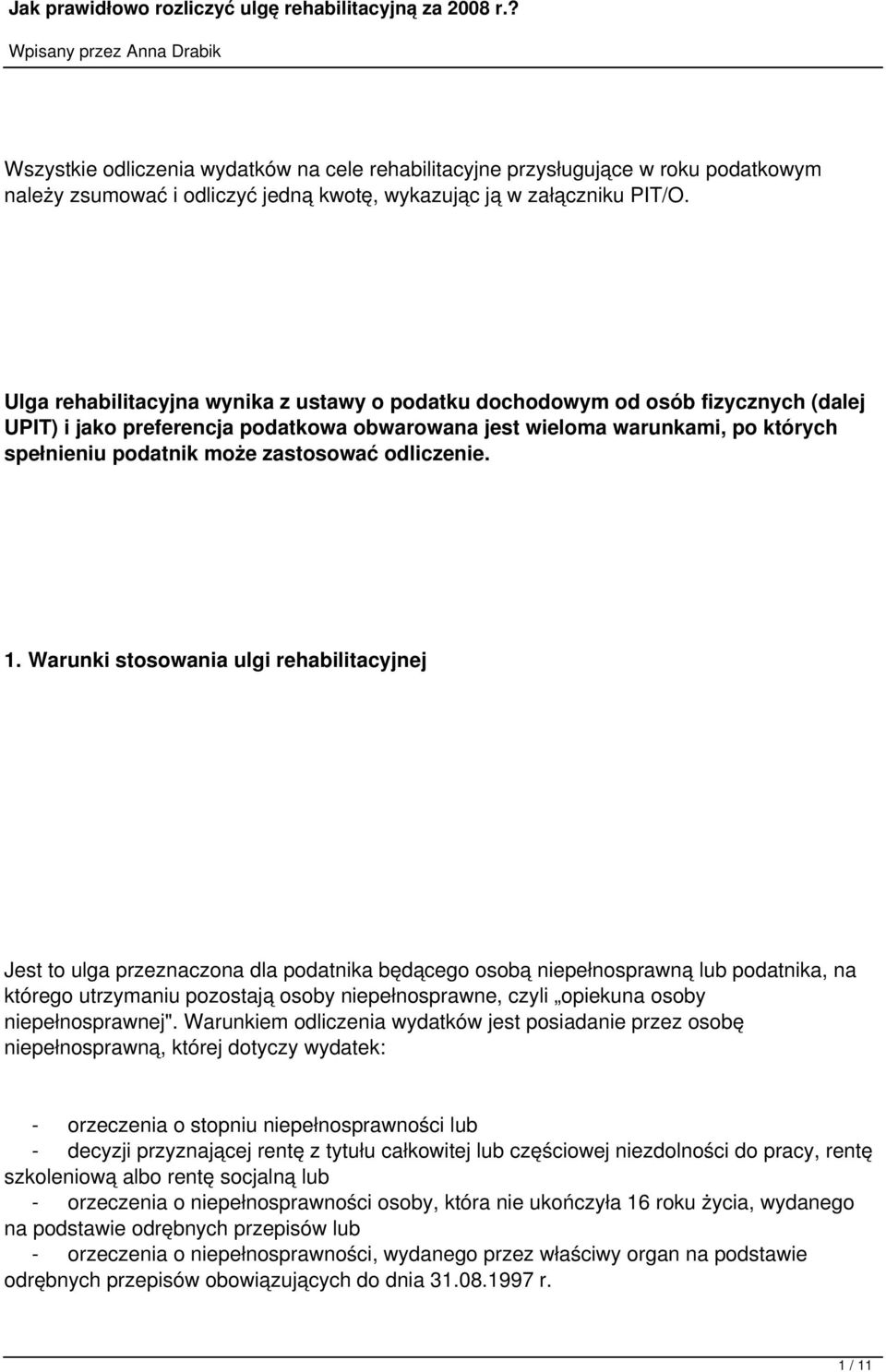 zastosować odliczenie. 1.