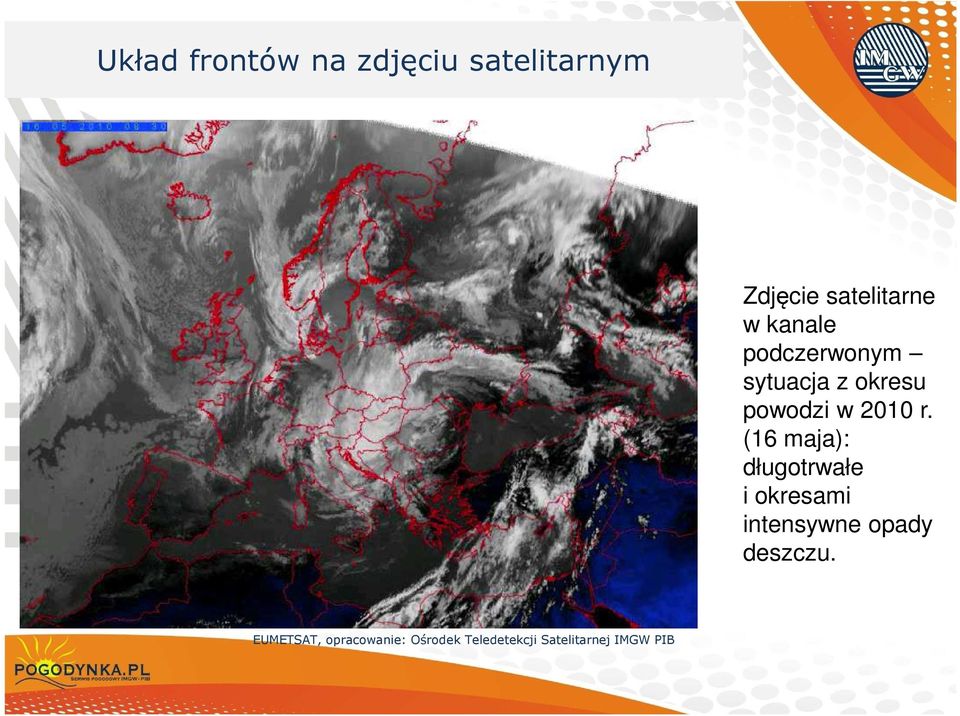 podczerwonym sytuacja z okresu powodzi w 2010 r.