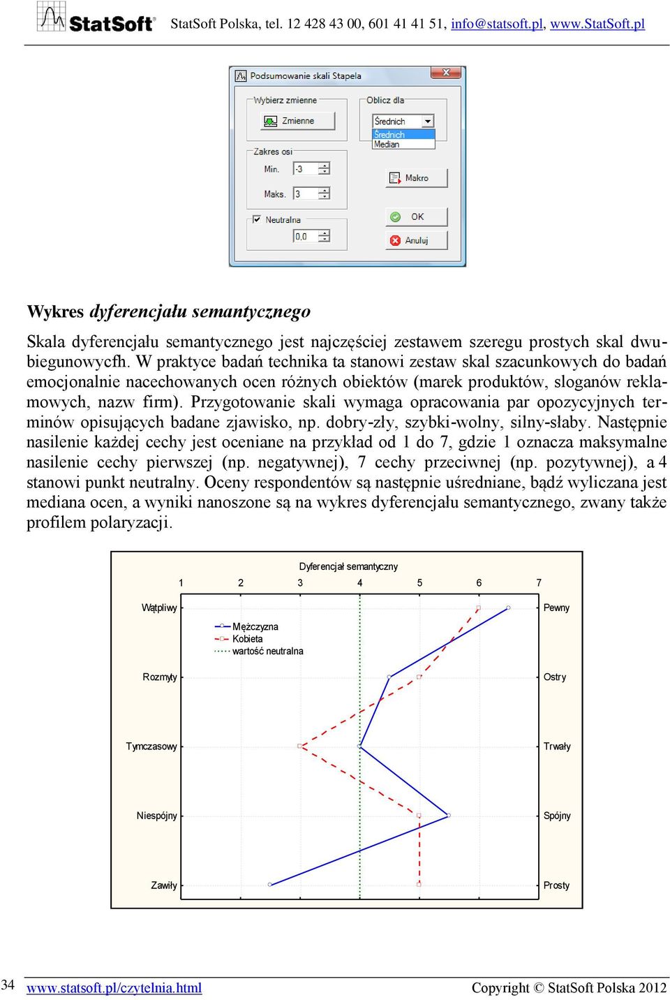 Przygotowanie skali wymaga opracowania par opozycyjnych terminów opisujących badane zjawisko, np. dobry-zły, szybki-wolny, silny-słaby.