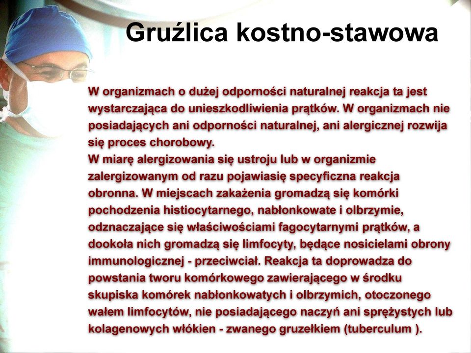 W miarę alergizowania się ustroju lub w organizmie zalergizowanym od razu pojawiasię specyficzna reakcja obronna.