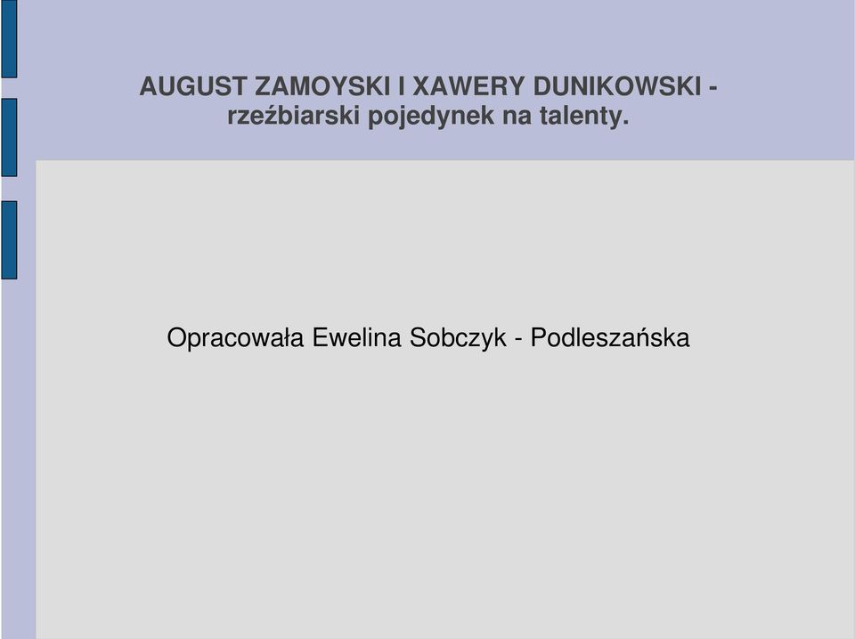 pojedynek na talenty.