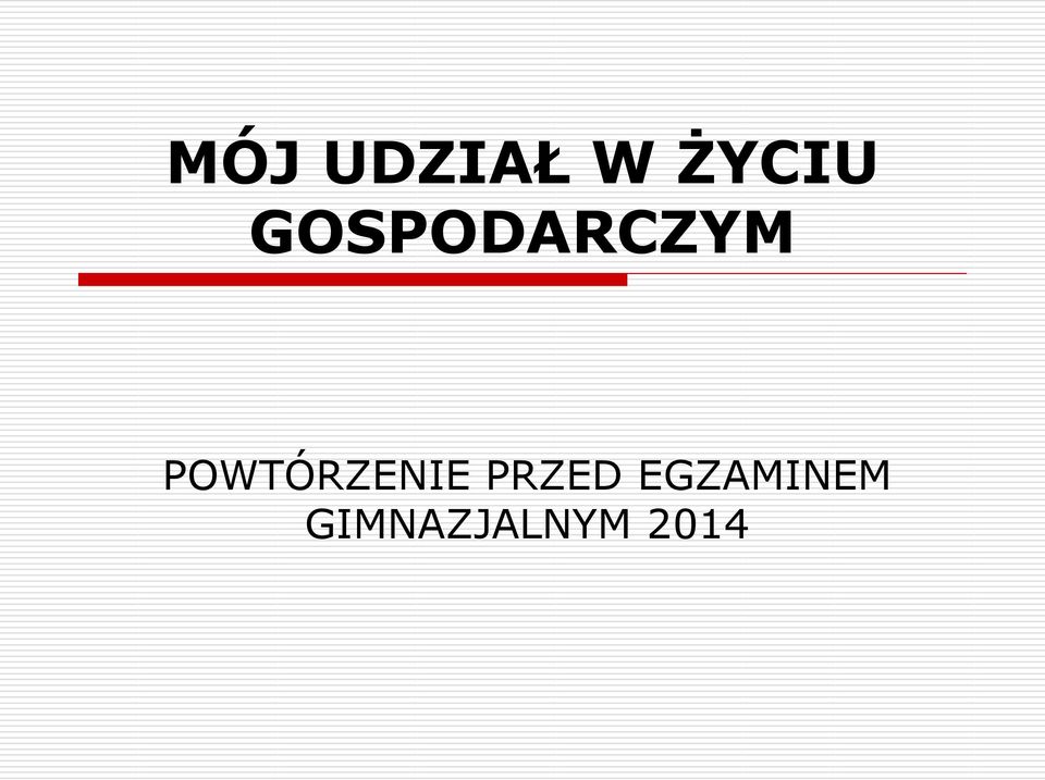 POWTÓRZENIE PRZED