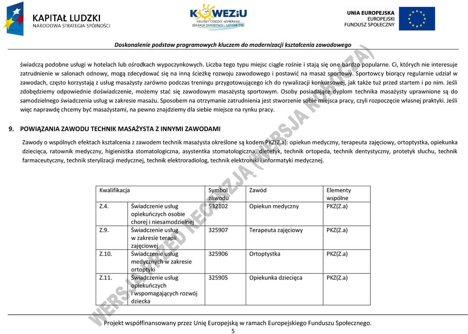 Sportowcy biorący regularnie udział w zawodach, często korzystają z usług masażysty zarówno podczas treningu przygotowującego ich do rywalizacji konkursowej, jak także tuż przed startem i po nim.
