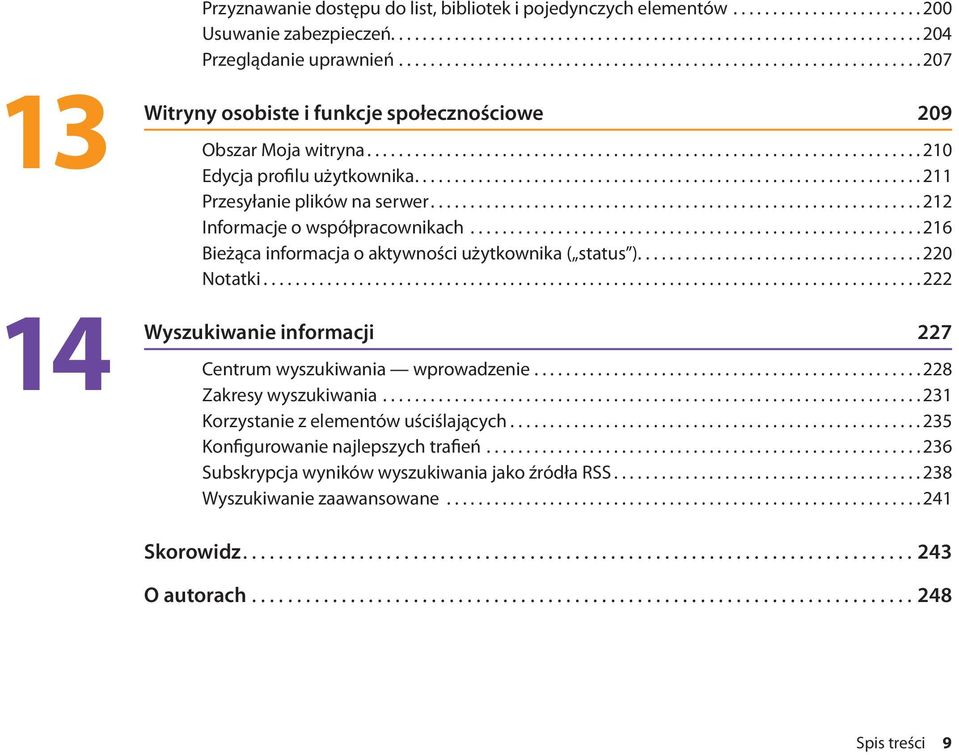 ............................................................... 211 Przesyłanie plików na serwer.............................................................. 212 Informacje o współpracownikach.