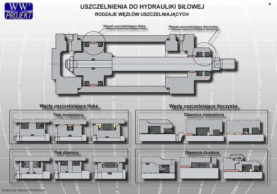 Węzły uszczelniające tłoczyska Dławnica