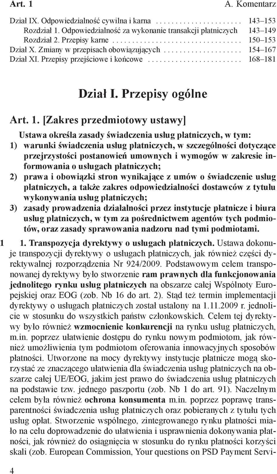 Przepisy ogólne Art. 1.
