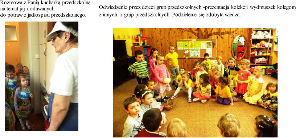 Odwiedzenie przez dzieci grup przedszkolnych -prezentacja