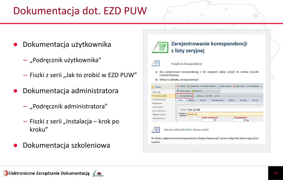 Fiszki z serii Jak to zrobić w EZD PUW Dokumentacja