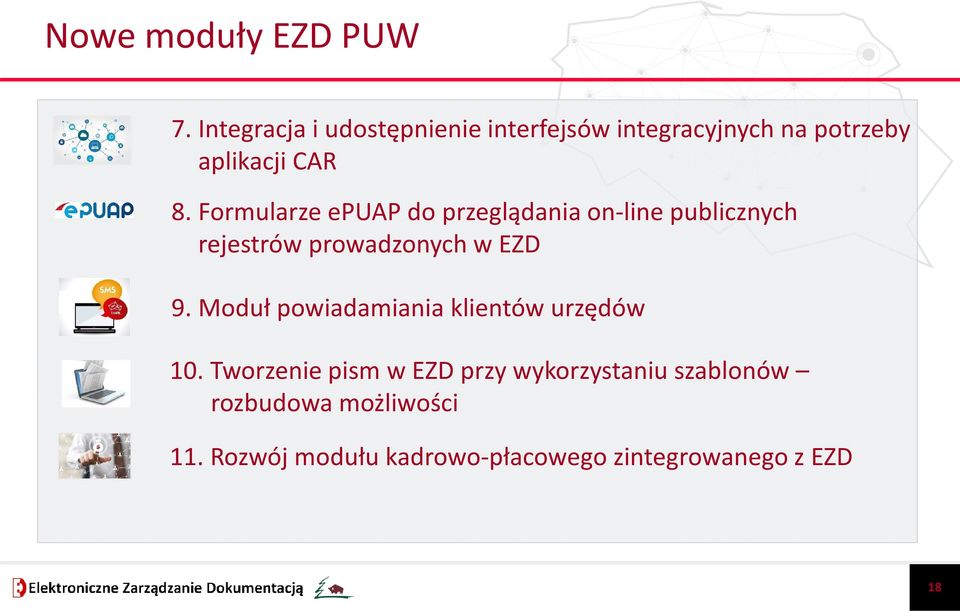 Formularze epuapdo przeglądania on-line publicznych rejestrów prowadzonych w EZD 9.