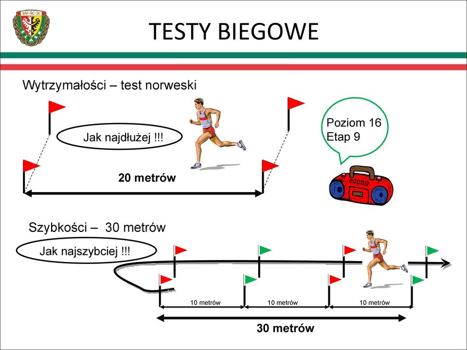 !! 20 metrów Szybkości 30 metrów Jak