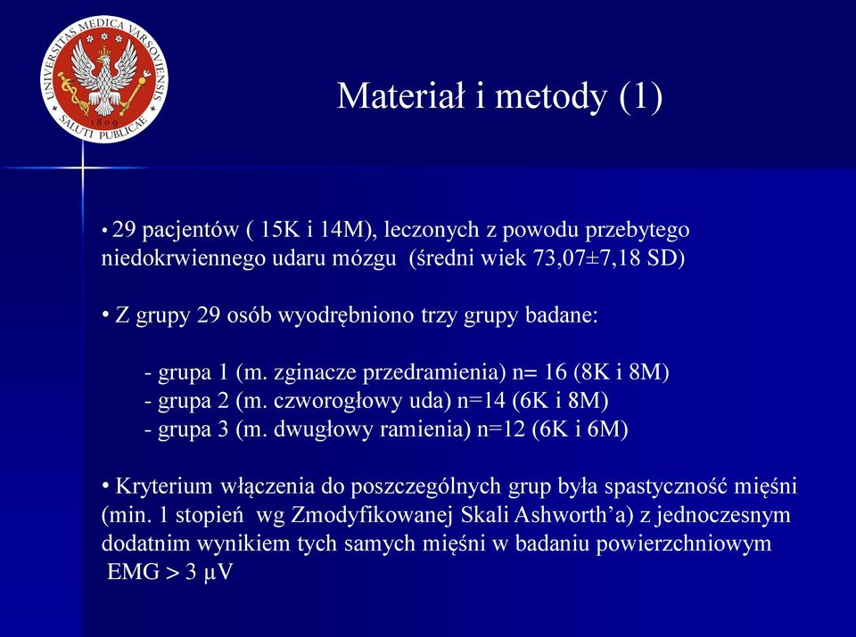 czworogłowy uda) n=14 (6K i 8M) - grupa 3 (m.