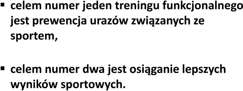 związanych ze sportem, celem numer