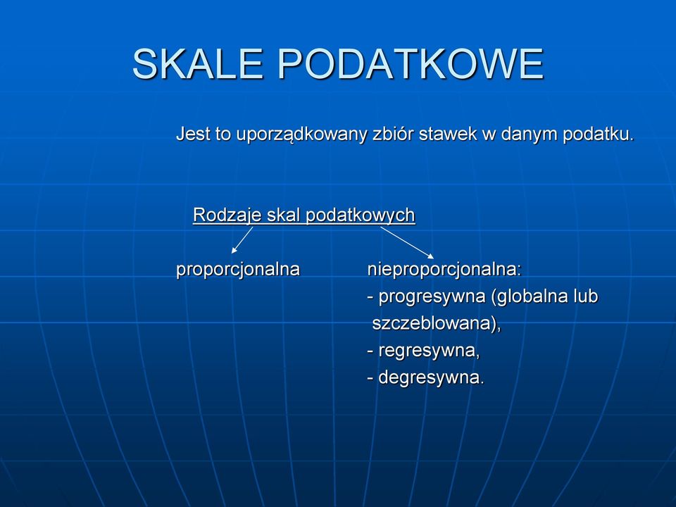 Rodzaje skal podatkowych proporcjonalna