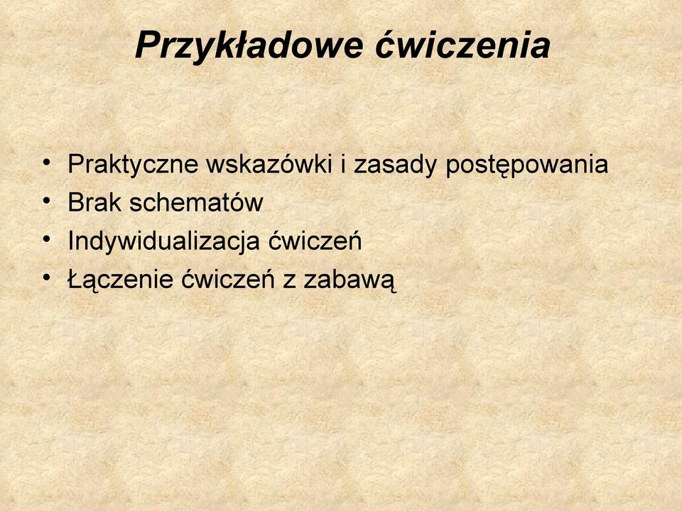 Brak schematów Indywidualizacja