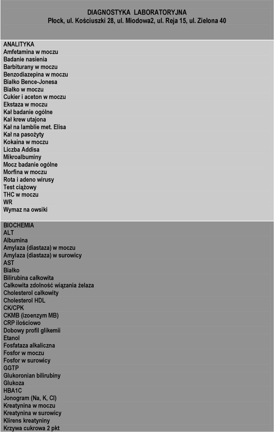 krew utajona Kał na lamblie met.