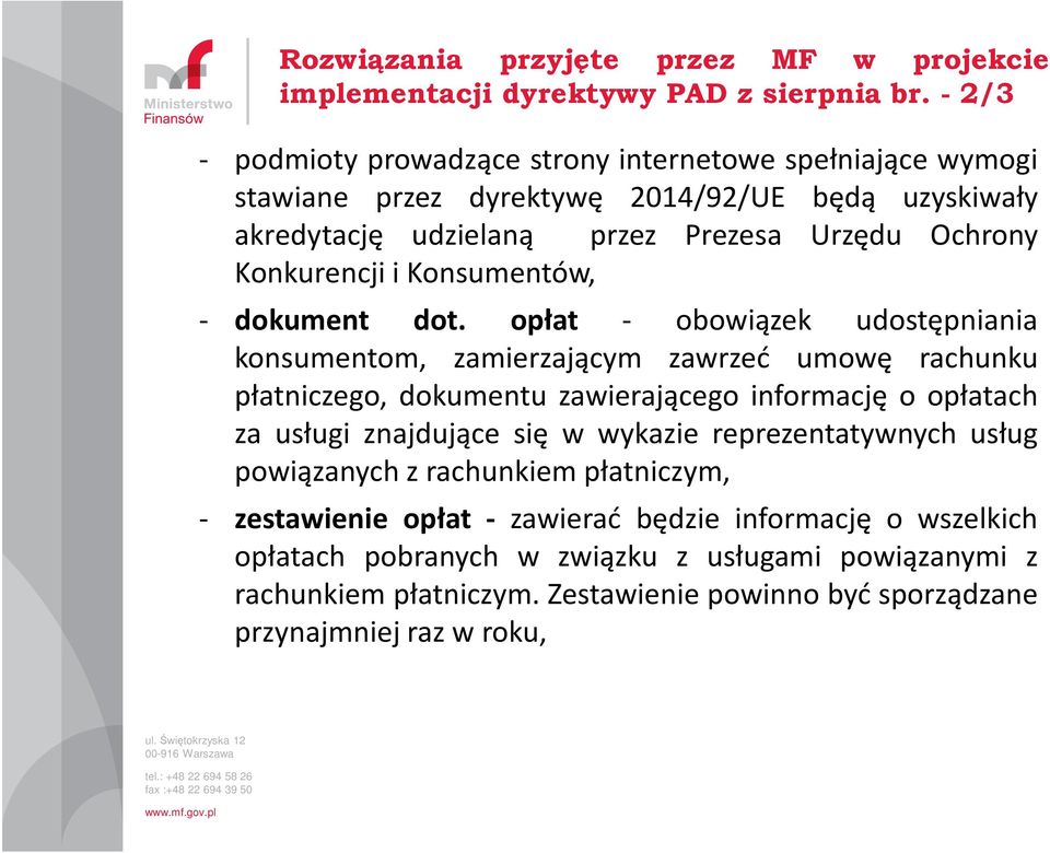 Konsumentów, - dokument dot.