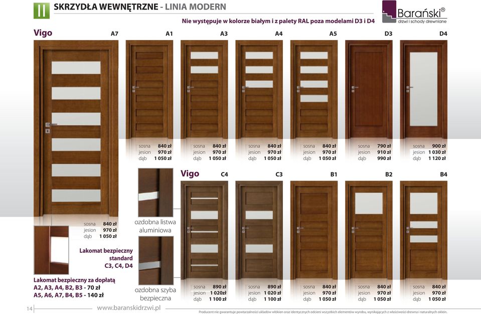 bezpieczny za dopłatą A2, A3, A4, B2, B3-70 zł ozdobna szyba A5, A6, A7, B4, B5-140 zł bezpieczna 14 890 zł 1 020zł 1 100 zł 890 zł 1 020 zł 1 100 zł 840 zł 970 zł 1 050 zł 840 zł 970 zł 1