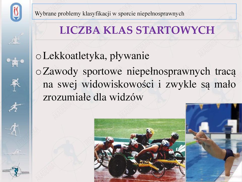 sportowe niepełnosprawnych tracą na