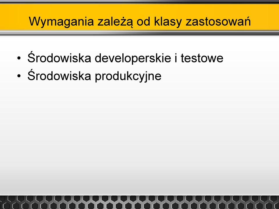 Środowiska