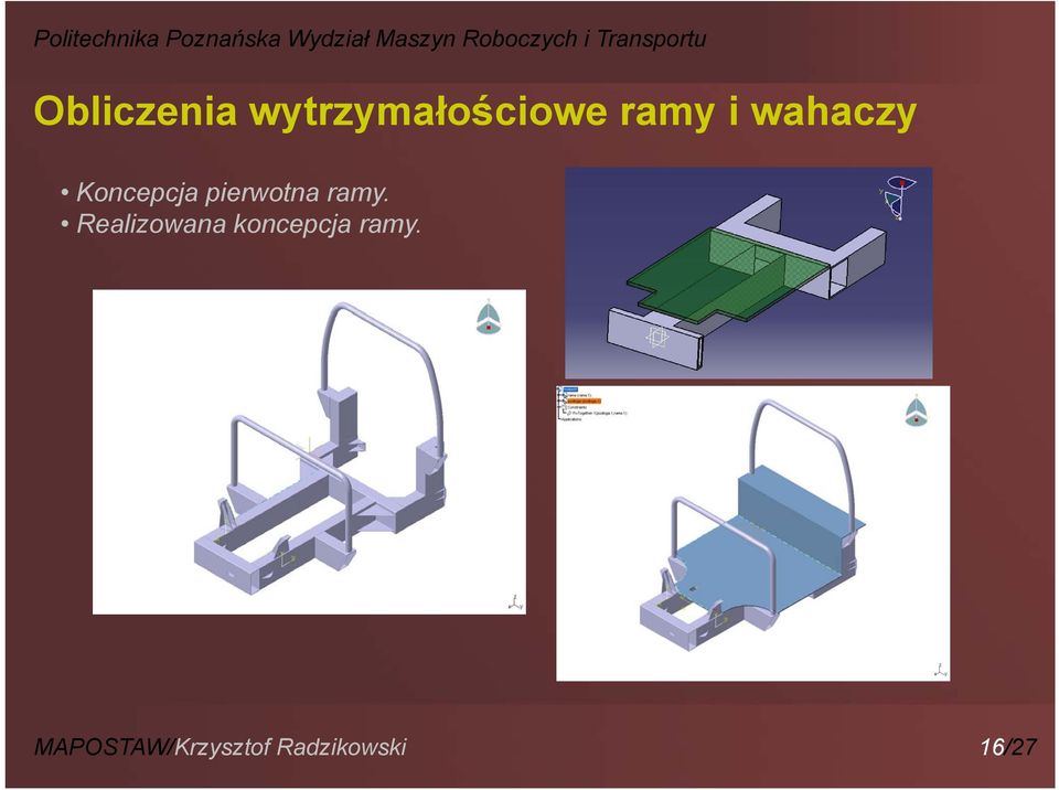 ramy. Realizowana koncepcja ramy.