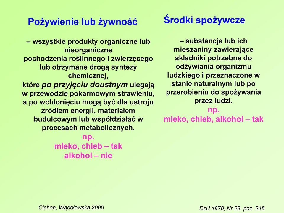procesach metabolicznych. np.