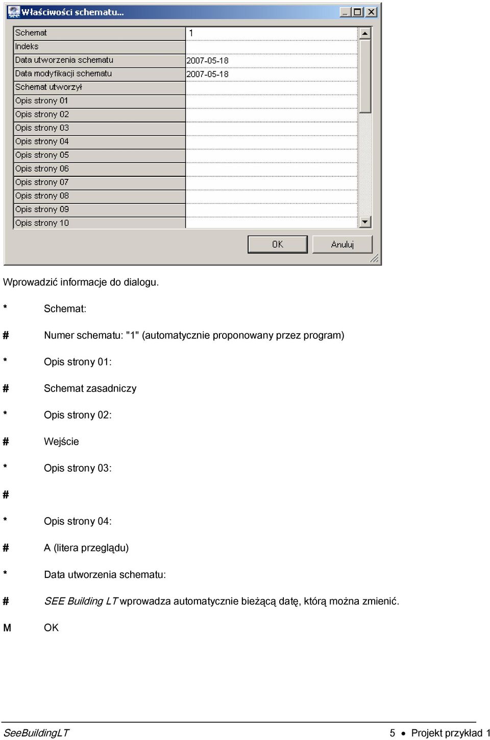 Schemat zasadniczy * Opis strony 02: # Wejście * Opis strony 03: # * Opis strony 04: # A