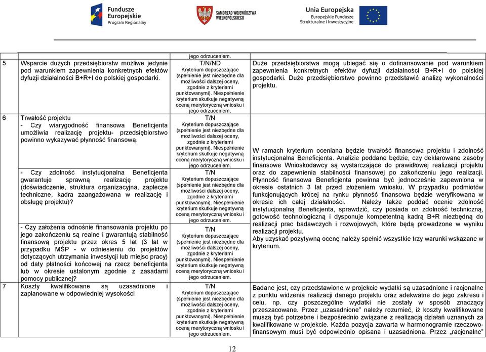 - Czy zdolność instytucjonalna Beneficjenta gwarantuje sprawną realizację projektu (doświadczenie, struktura organizacyjna, zaplecze techniczne, kadra zaangażowana w realizację i obsługę projektu)?