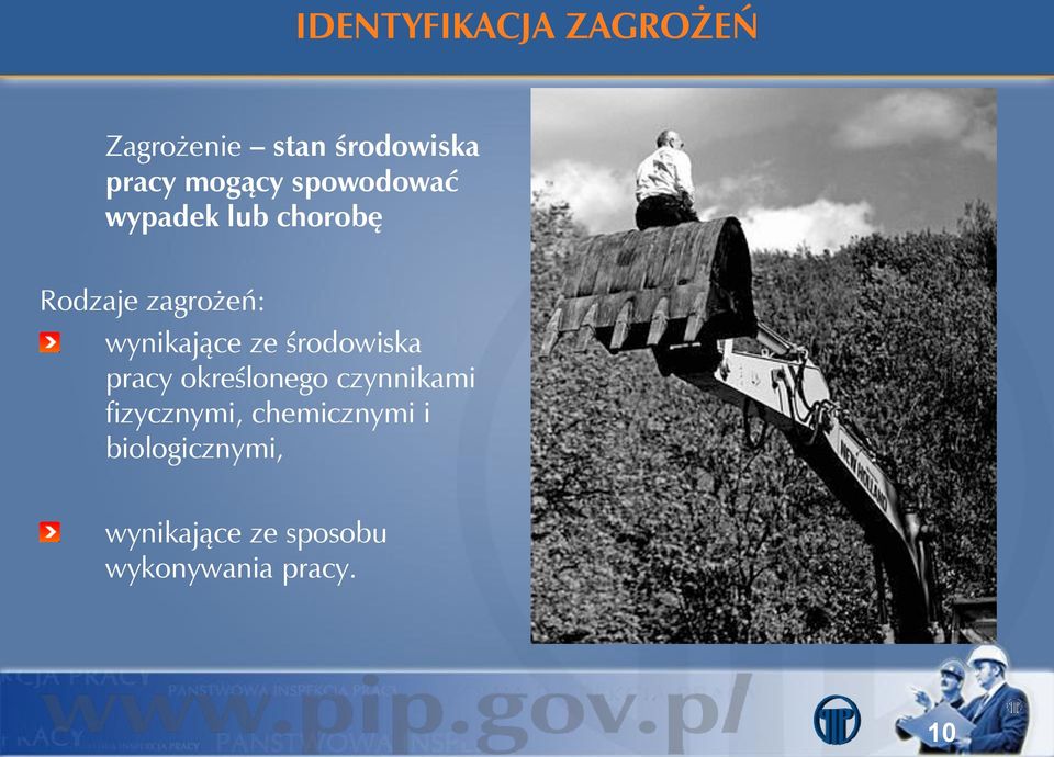 środowiska pracy określonego czynnikami fizycznymi,