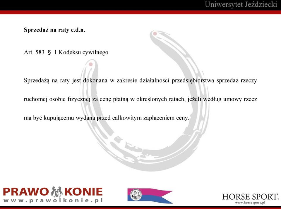 działalności przedsiębiorstwa sprzedaż rzeczy ruchomej osobie fizycznej