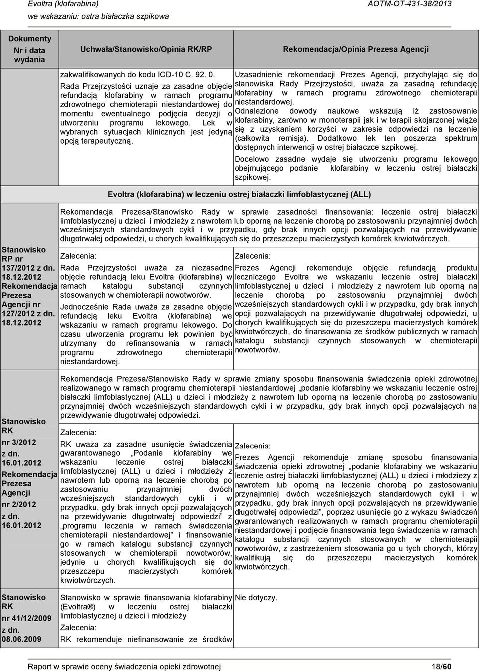 programu klofarabiny w ramach programu zdrowotnego chemioterapii zdrowotnego chemioterapii niestandardowej do niestandardowej.