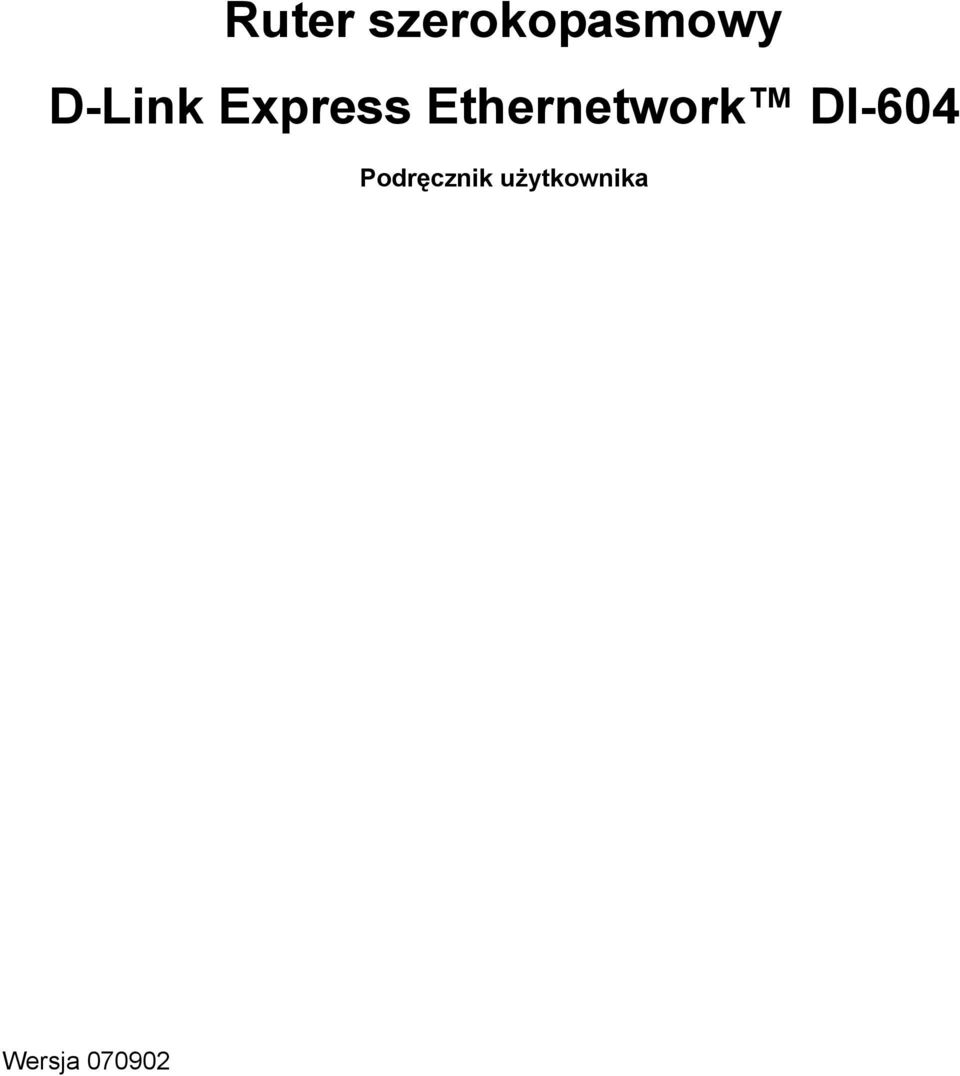 Ethernetwork DI-604