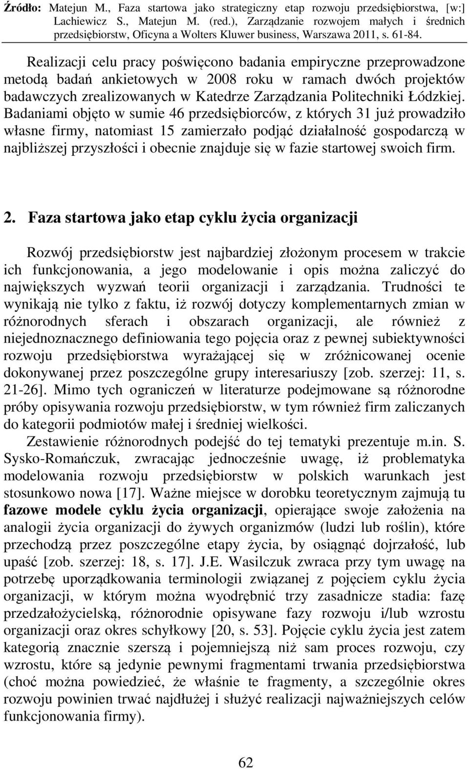 startowej swoich firm. 2.