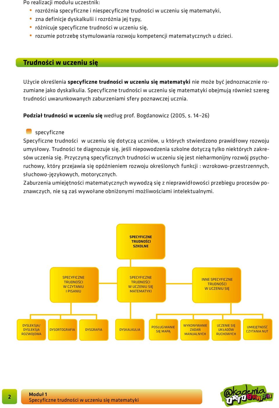 Trudności w uczeniu się Użycie określenia specyficzne trudności w uczeniu się matematyki nie może być jednoznacznie rozumiane jako dyskalkulia.