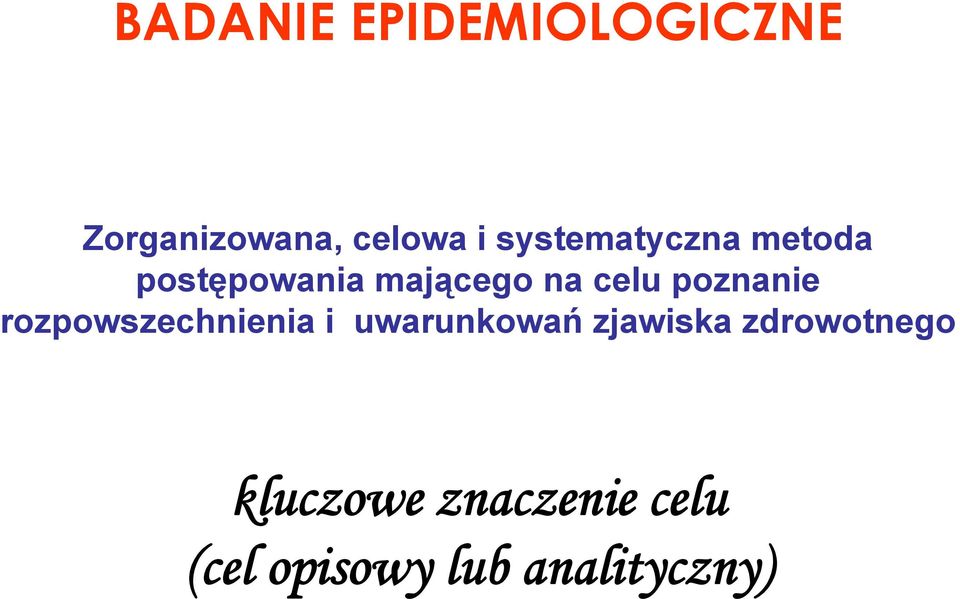 poznanie rozpowszechnienia i uwarunkowań zjawiska