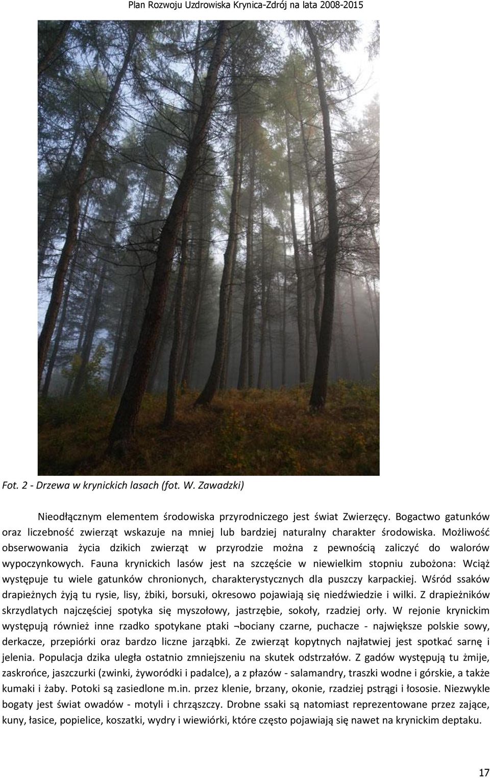 Możliwość obserwowania życia dzikich zwierząt w przyrodzie można z pewnością zaliczyć do walorów wypoczynkowych.