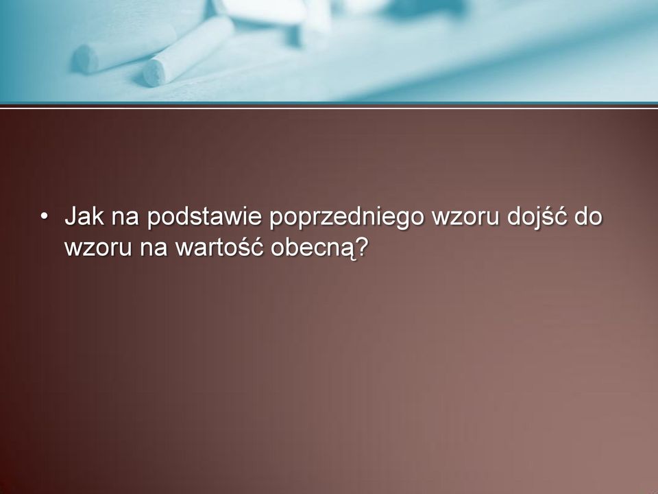 wzoru dojść do