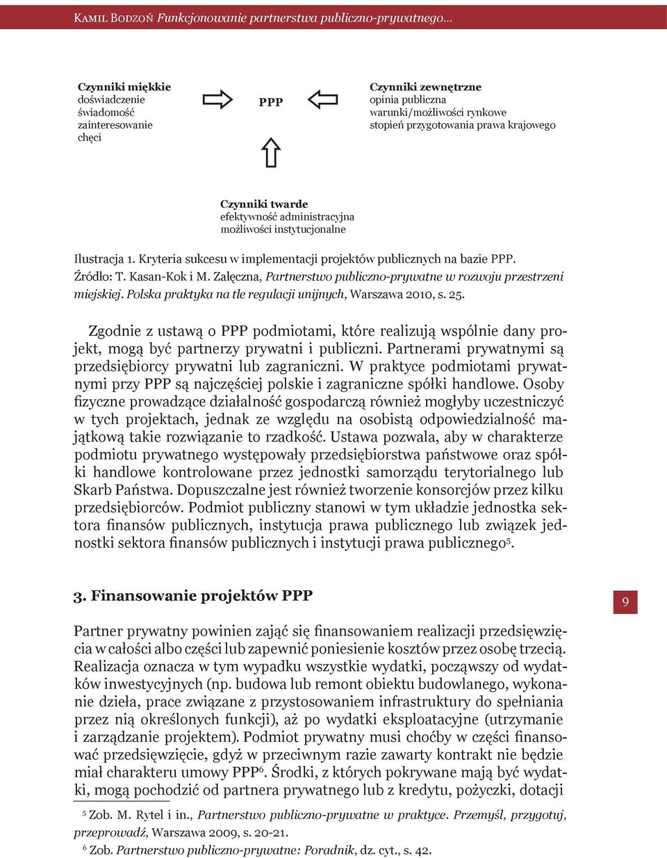 Źródło: T. Kasan-Kok i M. Załęczna, Partnerstwo publiczno-prywatne w rozwoju przestrzeni miejskiej. Polska praktyka na tle regulacji unijnych, Warszawa 2010, s. 25.